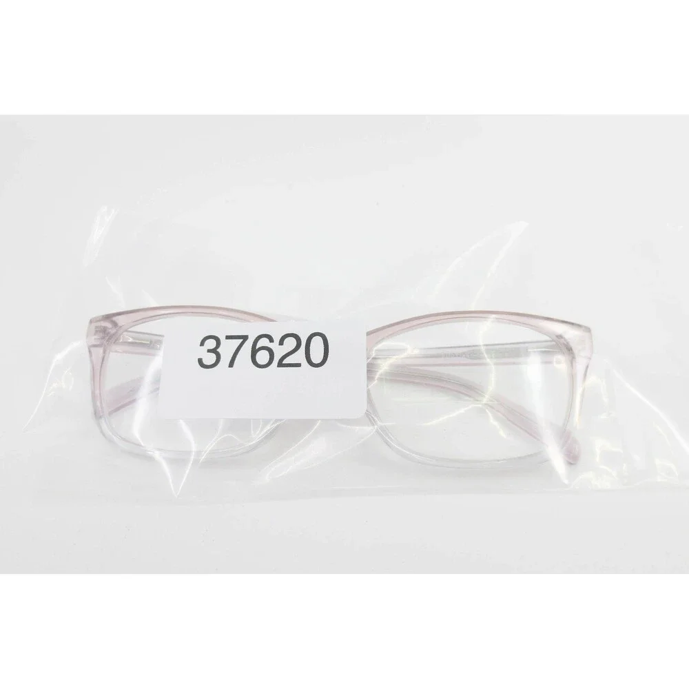 OG 202218 CRY RS Pink Clear Gradient Rectangular Eyeglass Frames 55-17-140